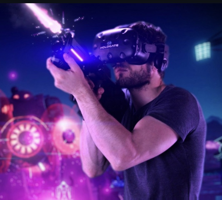 VR Escape Game mit Hologate-Controller in der Jochen Schweizer Arena München