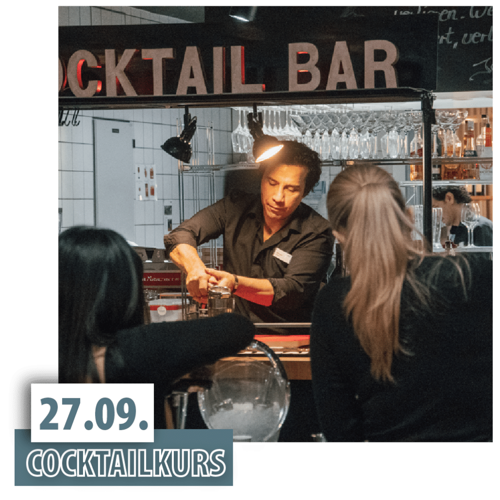 Cocktail Workshop im September 2023 in der Jochen Schweizer Arena